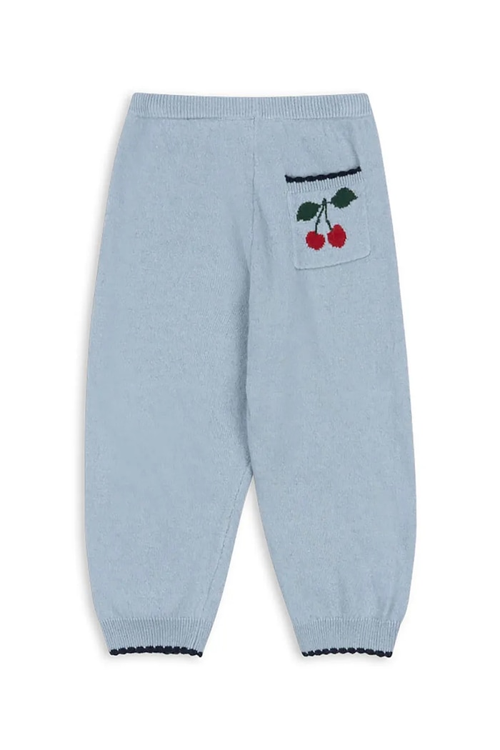 Konges Sløjd legginsy dziecięce ALEXA KNIT PANTS KS101391.9BYA niebieski AW25