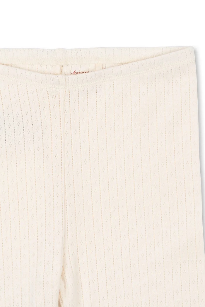Chłopiec Konges Sløjd legginsy bawełniane dziecięce MINNIE PANTS GOTS KS103922.9BYA beżowy