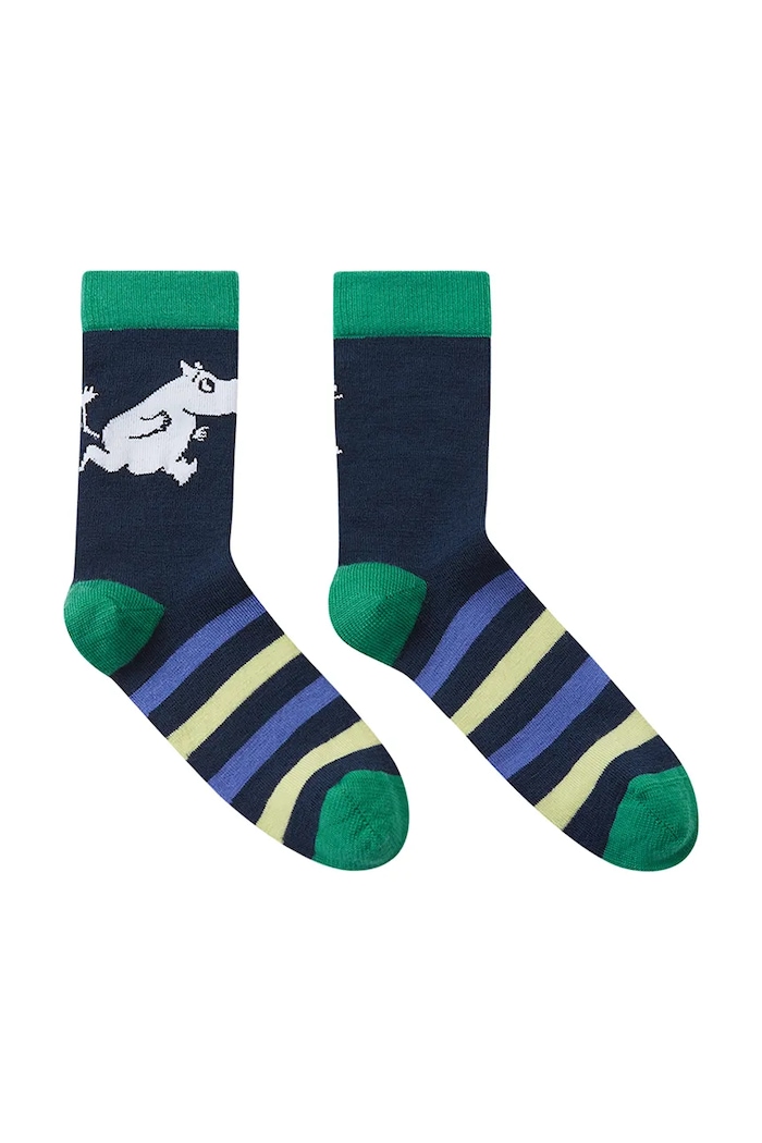 Дитячі шкарпетки Reima Moomin Randig 5300335A.9BYA зелений AW25