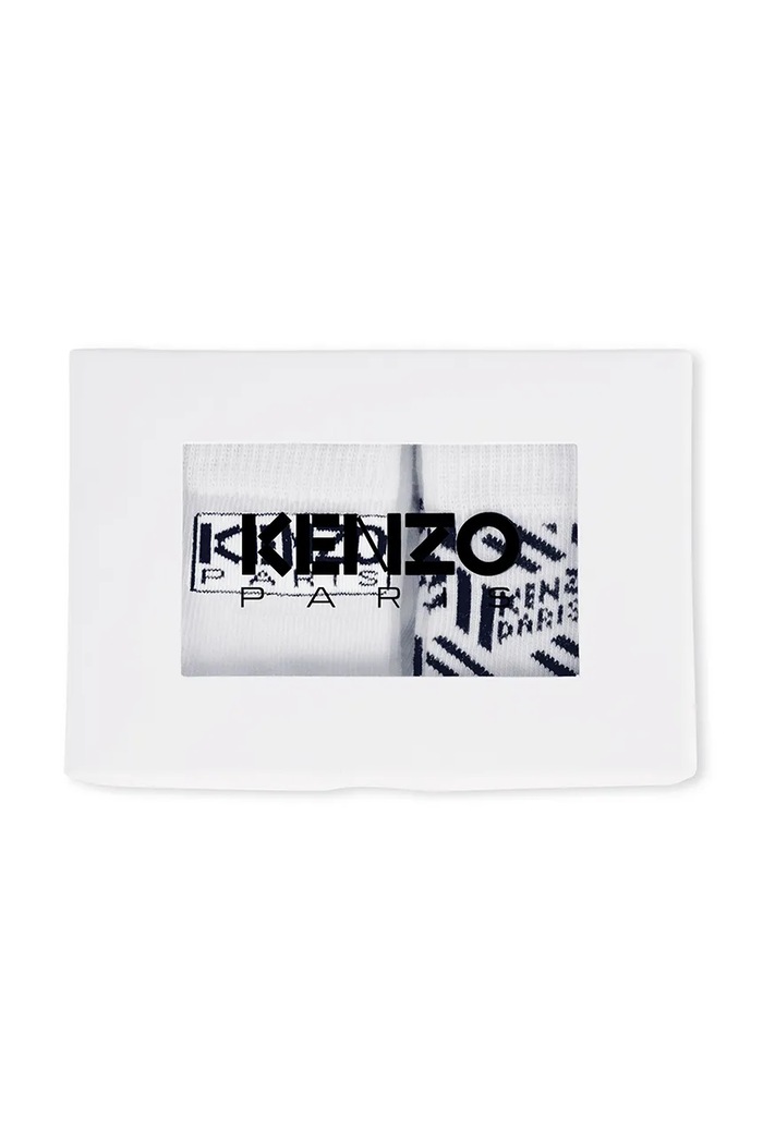 Dječje čarape Kenzo Kids 2-pack K61209 bijela AW25