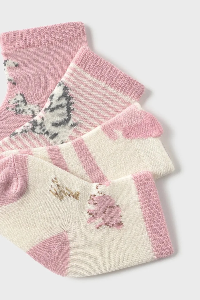 Παιδικές κάλτσες Mayoral Newborn 4-pack 9921.2F.Newborn.9BYA ροζ AW25