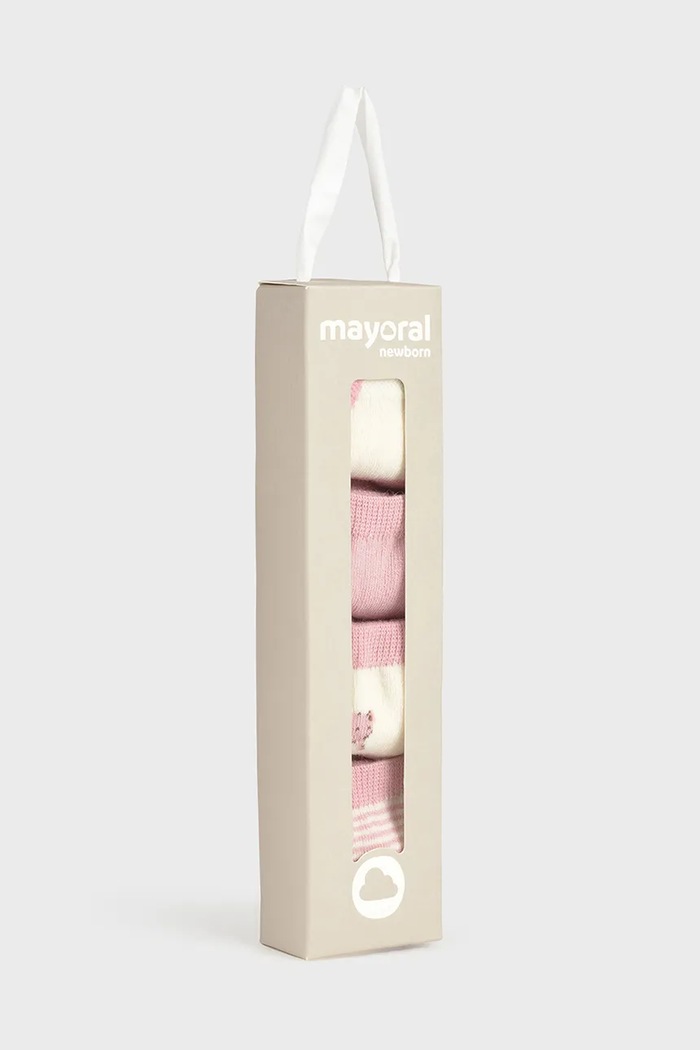 Αγορίστικα Παιδικές κάλτσες Mayoral Newborn 4-pack 9921.2F.Newborn.9BYA ροζ