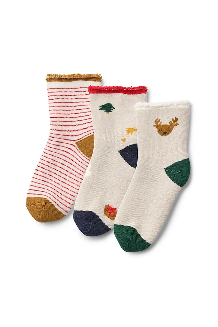 Detské ponožky Liewood Eloy Baby Socks 3-Pack béžová LW20015.9BYA