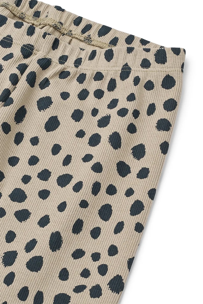Chłopiec Liewood legginsy dziecięce Marien Printed Rib Leggings LW20353.9BYA beżowy