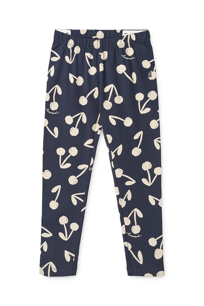 Detské legíny Liewood Marie Printed Leggings s elastanom tmavomodrá LW20359.9BYA