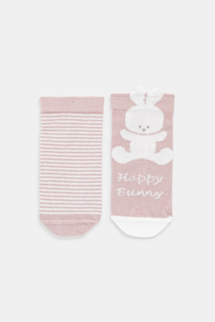 Dětské ponožky United Colors of Benetton 2-pack růžová 6AO5A7005.W.seasonal