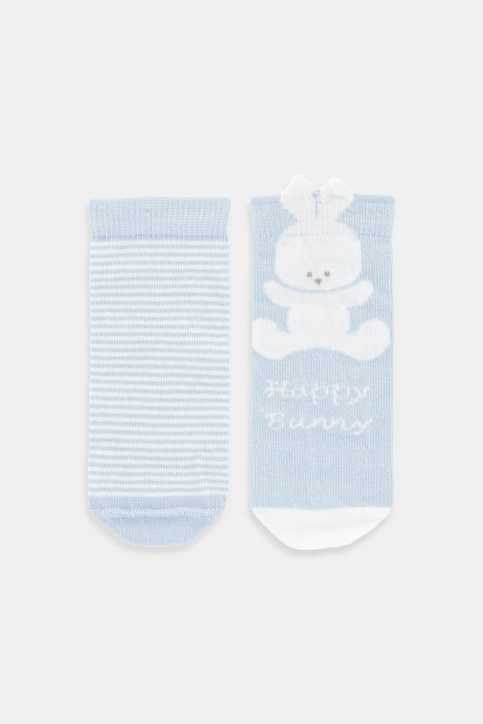 United Colors of Benetton skarpetki dziecięce 2-pack niebieski 6AO5A7005.W.seasonal