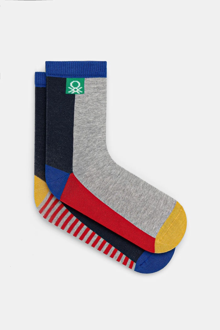 United Colors of Benetton Skarpetki dziecięce 2-pack granatowy 6AO30704F.G.seasonal