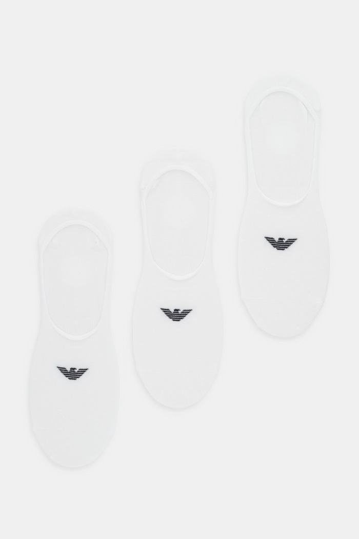 Emporio Armani Underwear șosete scurte de bărbați pachet de 3 sosete scurte alb EM000548.AF14446