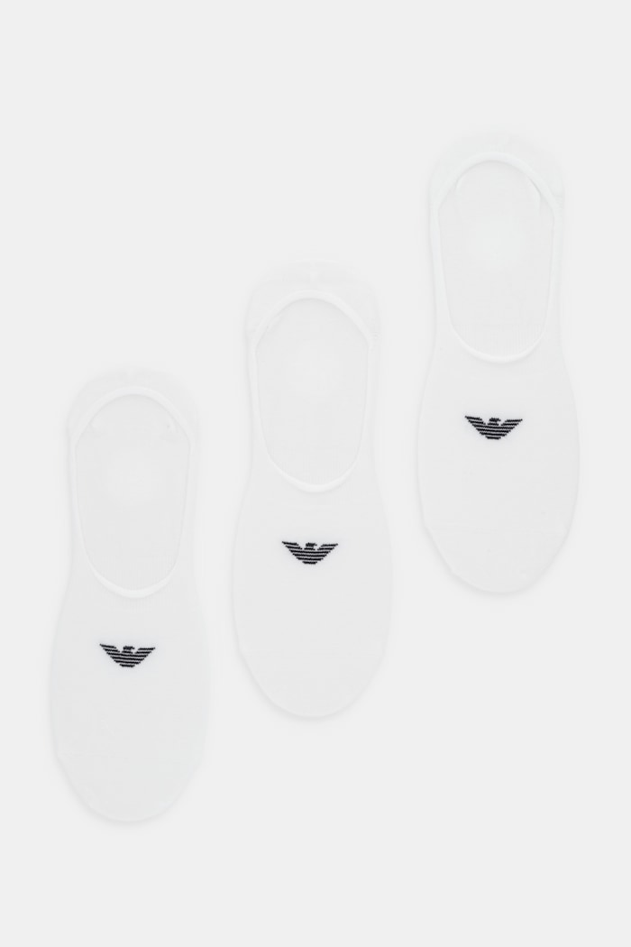 Emporio Armani Underwear șosete scurte de bărbați pachet de 3 sosete scurte alb EM000548.AF14446