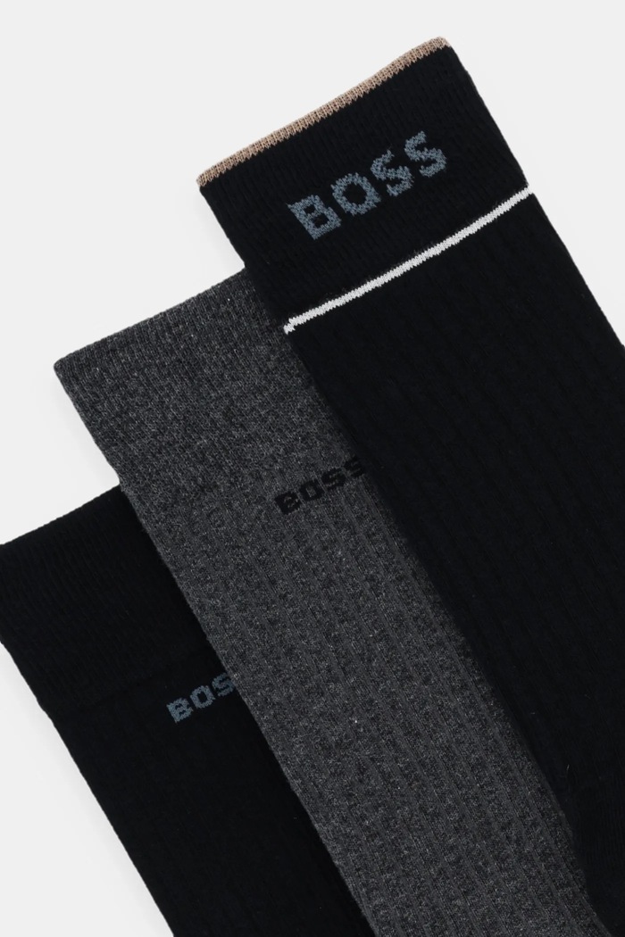 BOSS șosete 3-pack 3P RS Rib Fine CC 50543539 multicolor AW25