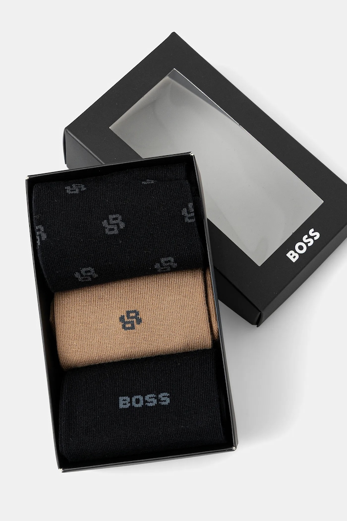 Îmbrăcăminte BOSS Șosete 3-pack 3P Gift set CC 50543650 negru