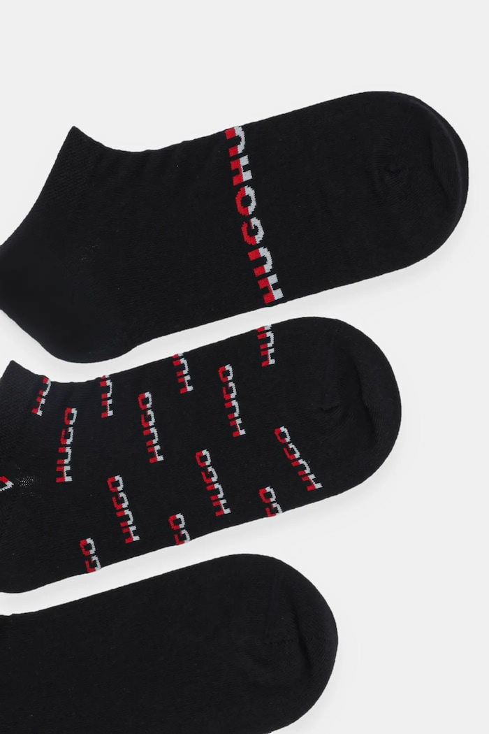 Κάλτσες HUGO 3-pack Bashinah 50543082 μαύρο AW25