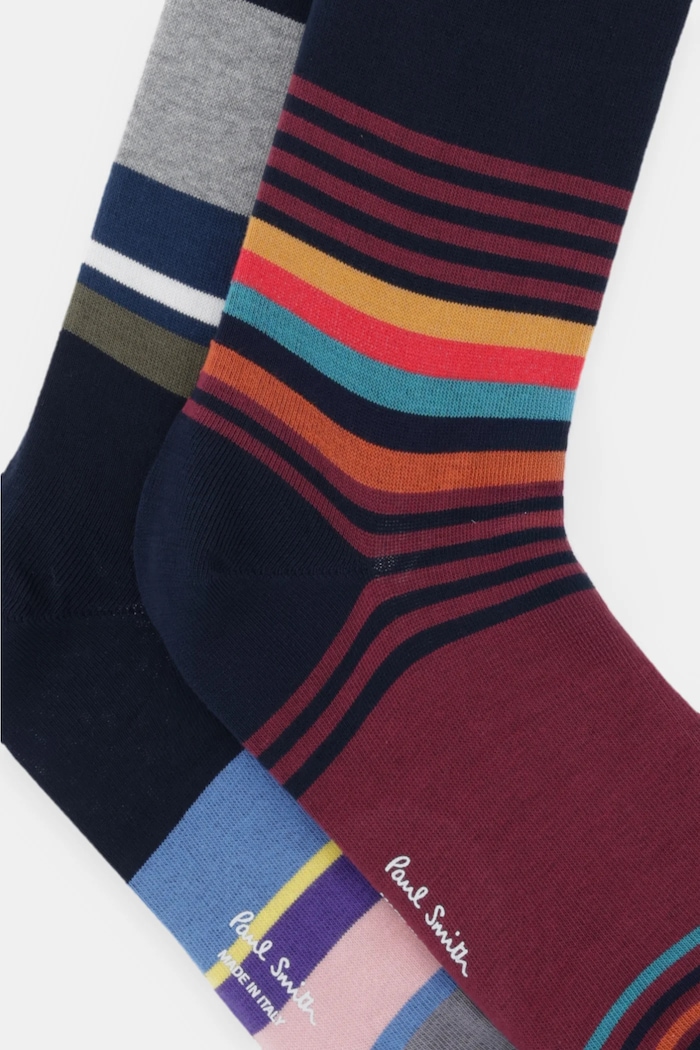 Paul Smith skarpetki 3-pack M1A.SOCK.T3STRP granatowy AW25