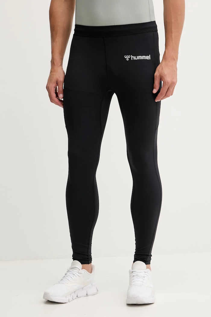 Tréningové legíny Hummel s elastanom čierna 227255