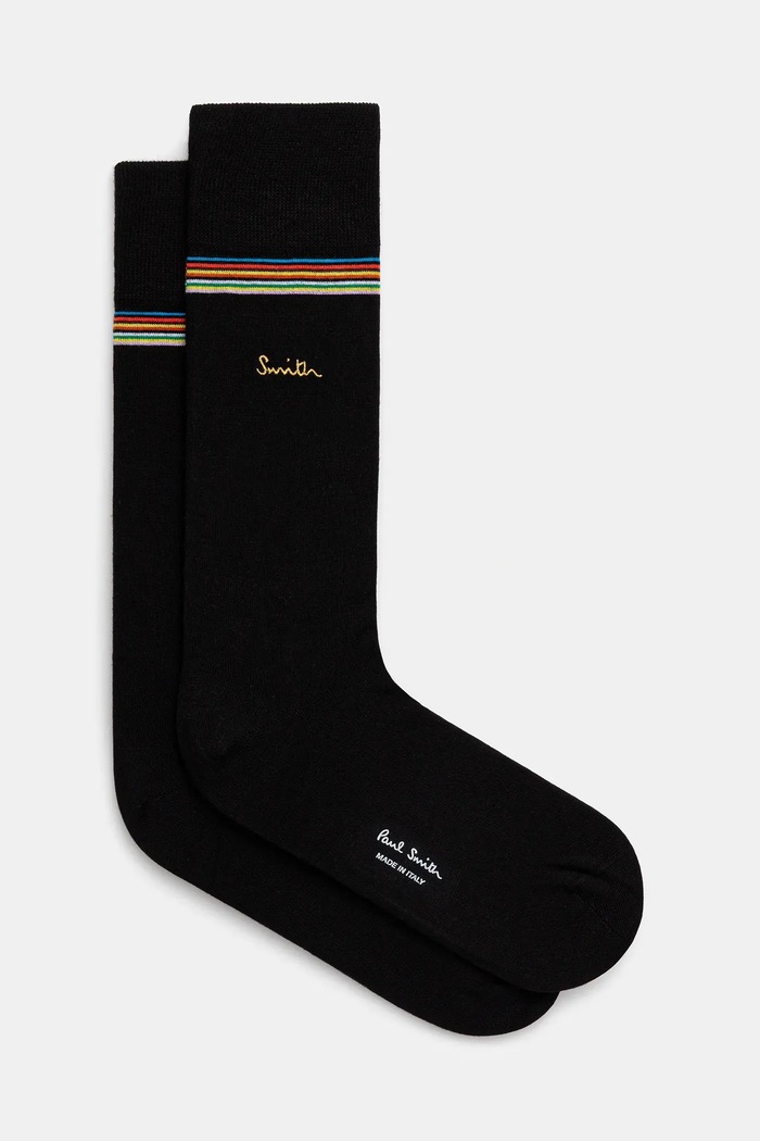 Paul Smith socks overprint black M1A.380CI.T639