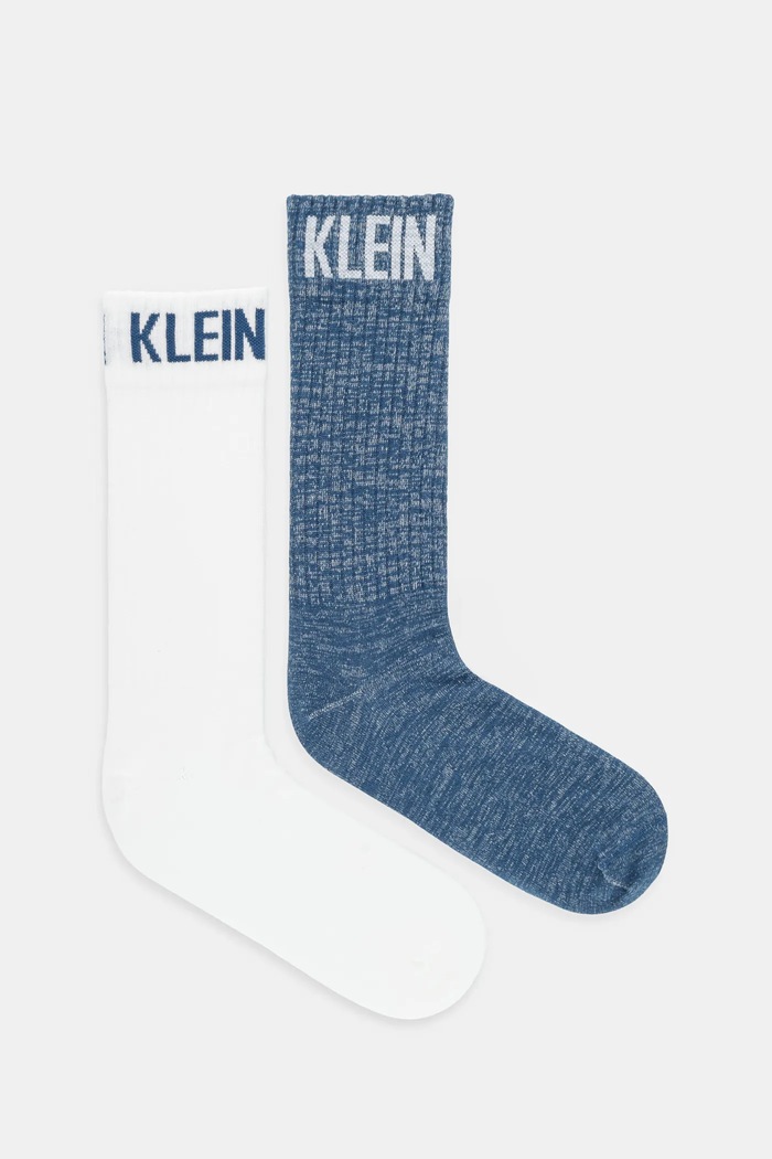 Ponožky Calvin Klein Jeans 2-pak potlač modrá 701235978