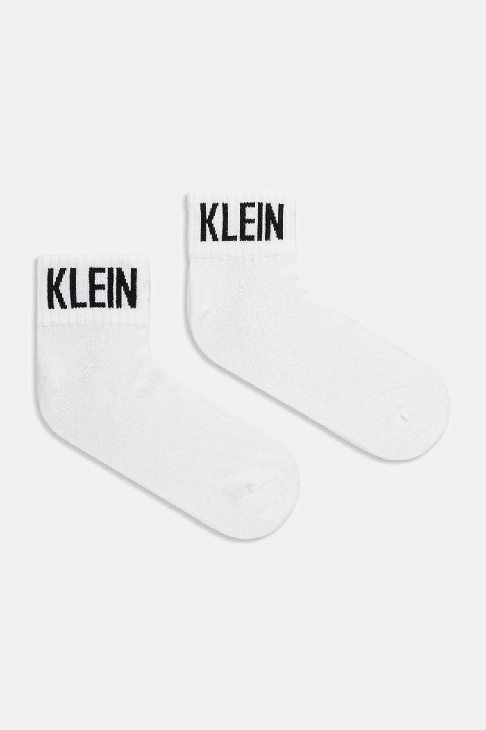 Calvin Klein Jeans șosete 2-pack uni alb 701236560