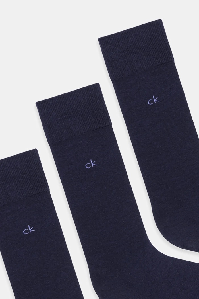 Calvin Klein calzini da uomo con cotone pacco da 3 701234208 blu navy SS26