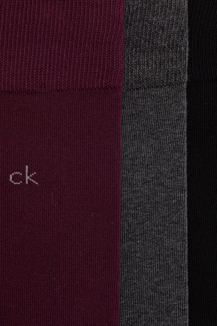 Calvin Klein Ponožky pánské s bavlnou 3-pack 701234208 černá SS26