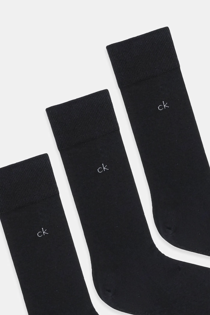 Calvin Klein шкарпетки чоловічі з бавовною 3 шт. 701234208 чорний SS26