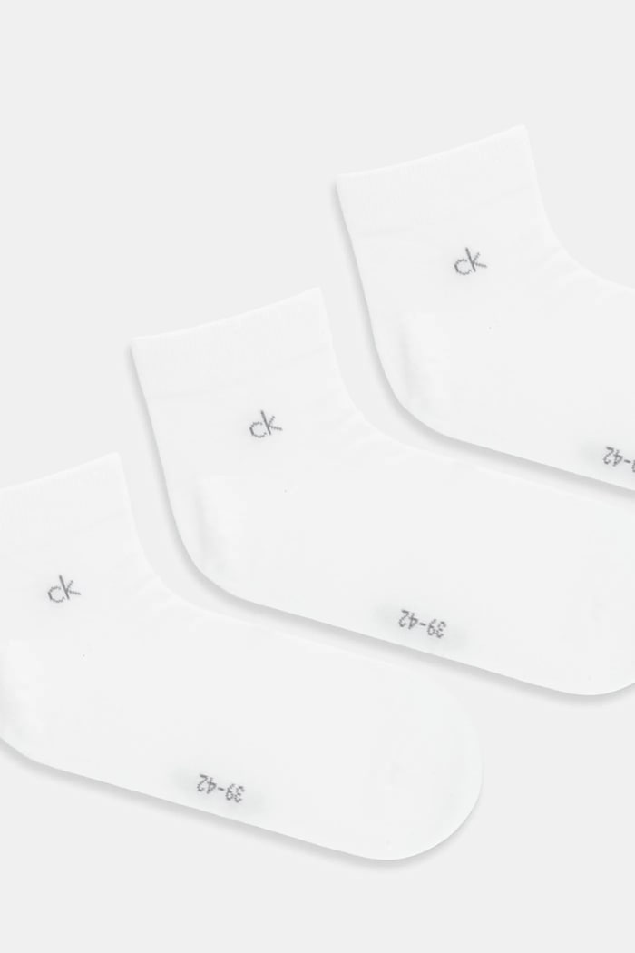 Calvin Klein ponožky pánske s bavlnou 3-pak 701234209 biela SS26