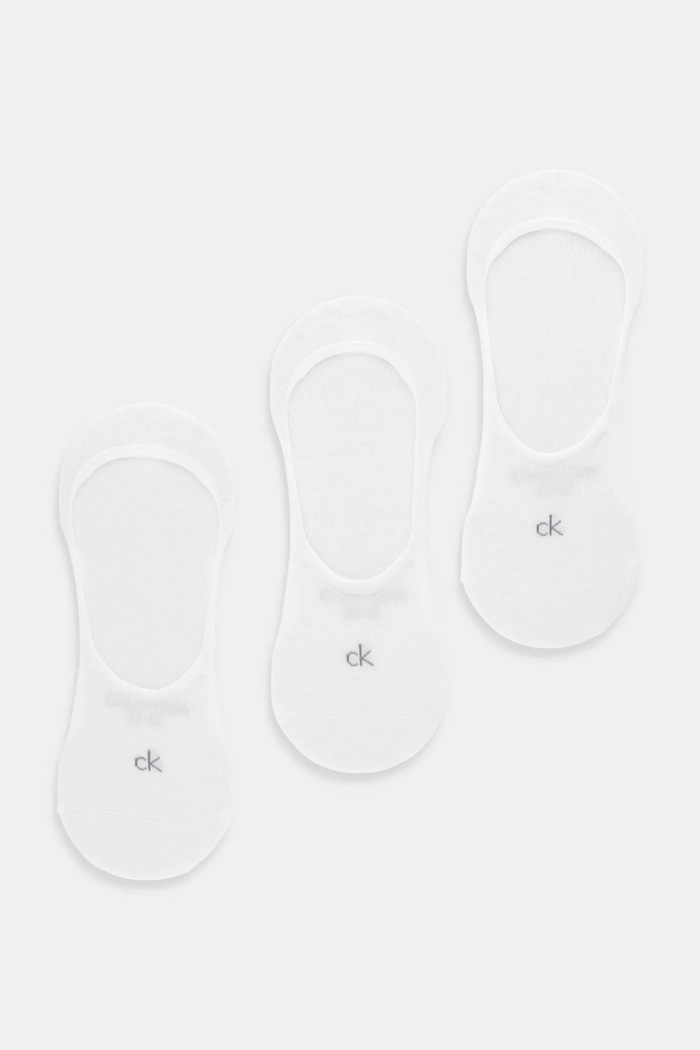 Ponožky Calvin Klein 3-pak krátke ponožky biela 701234367
