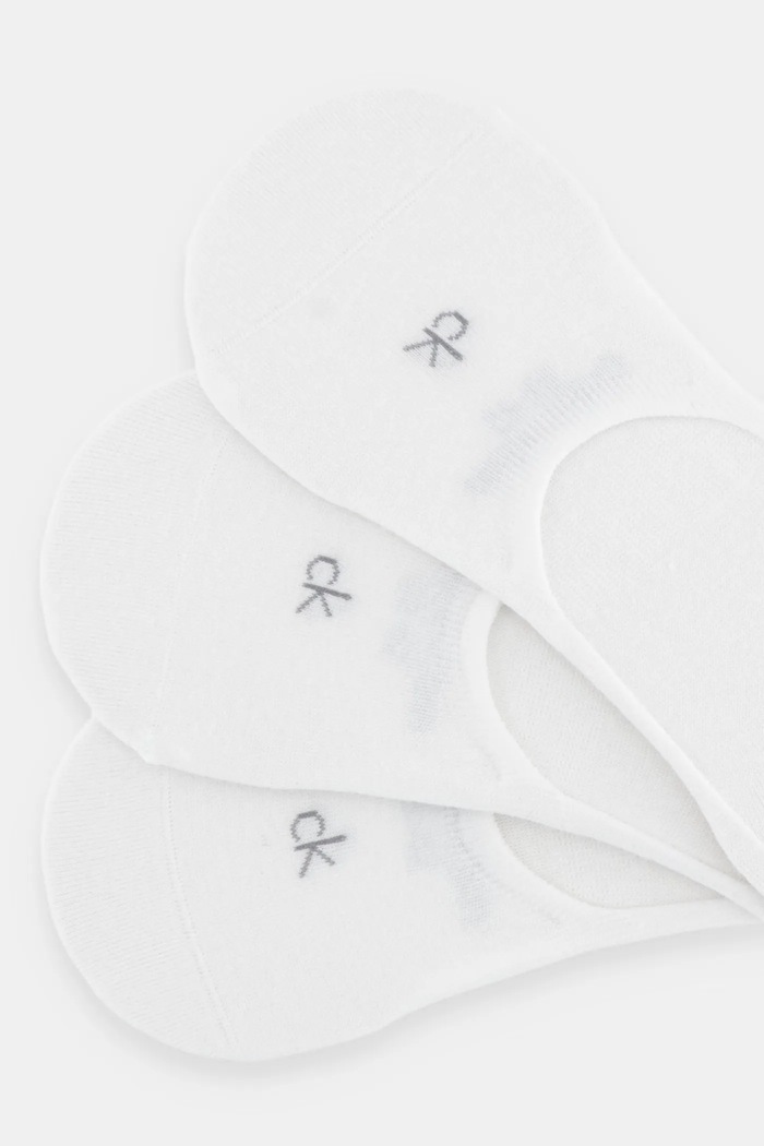 Ponožky Calvin Klein 3-pak 701234367 biela AW25