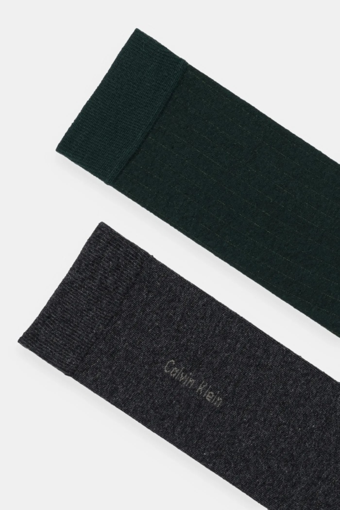 Ponožky Calvin Klein 2-pak 701235970 zelená AW25