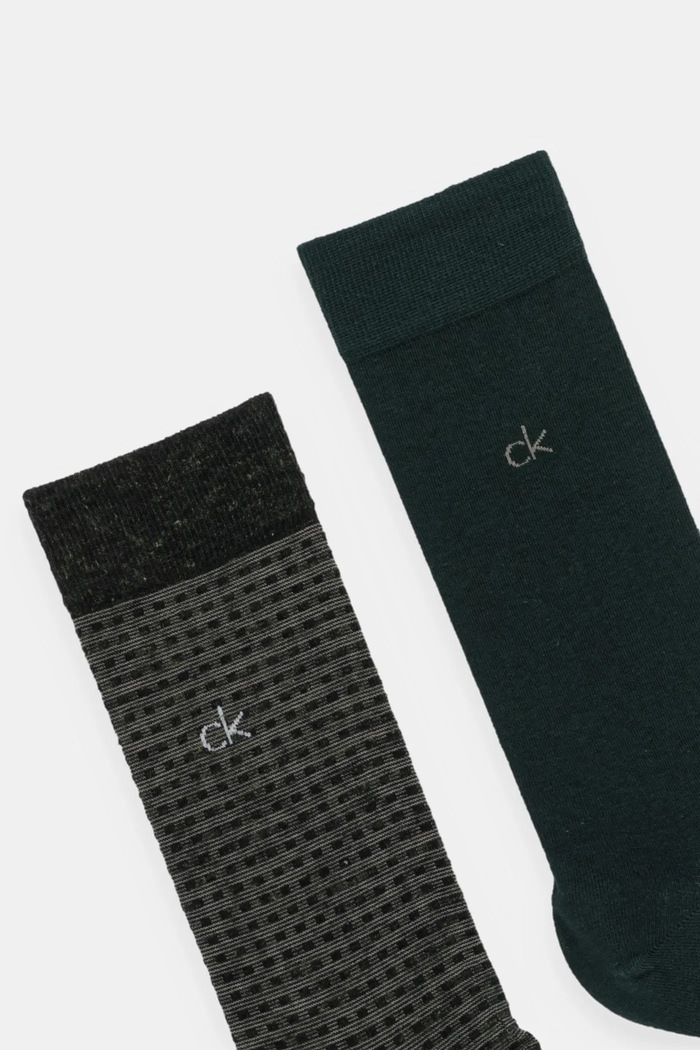 Ponožky Calvin Klein 2-pak 701235971 zelená AW25