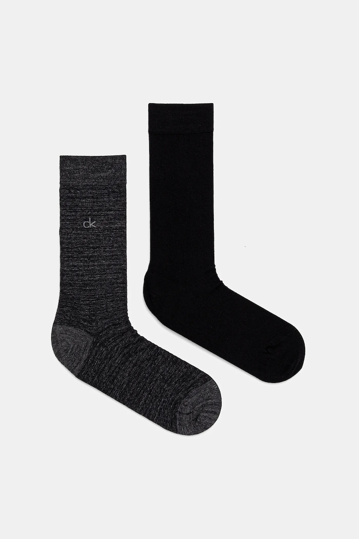 Calvin Klein skarpetki 2-pack wzorzyste czarny 701235971