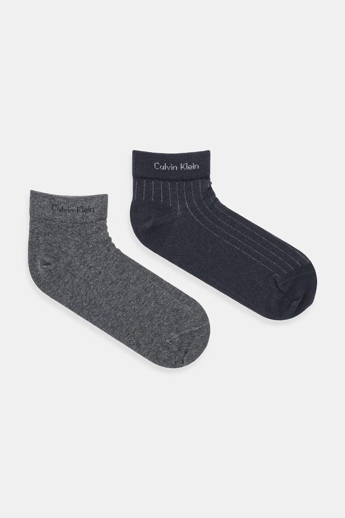 Calvin Klein skarpetki 2-pack aplikacja szary 701235972