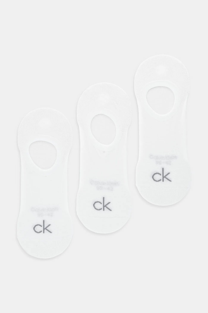 Calvin Klein skarpetki 3-pack skarpetki krótkie biały 701236412