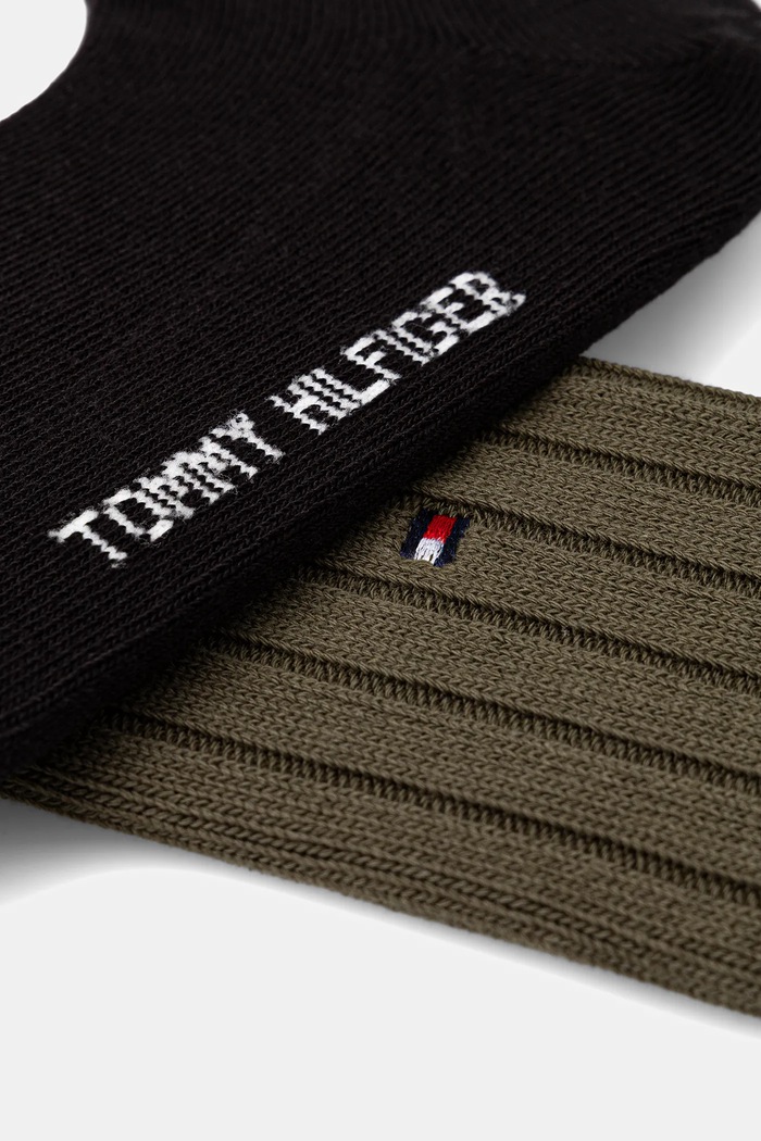 Ponožky Tommy Hilfiger 2-pak 701236317 zelená AW25
