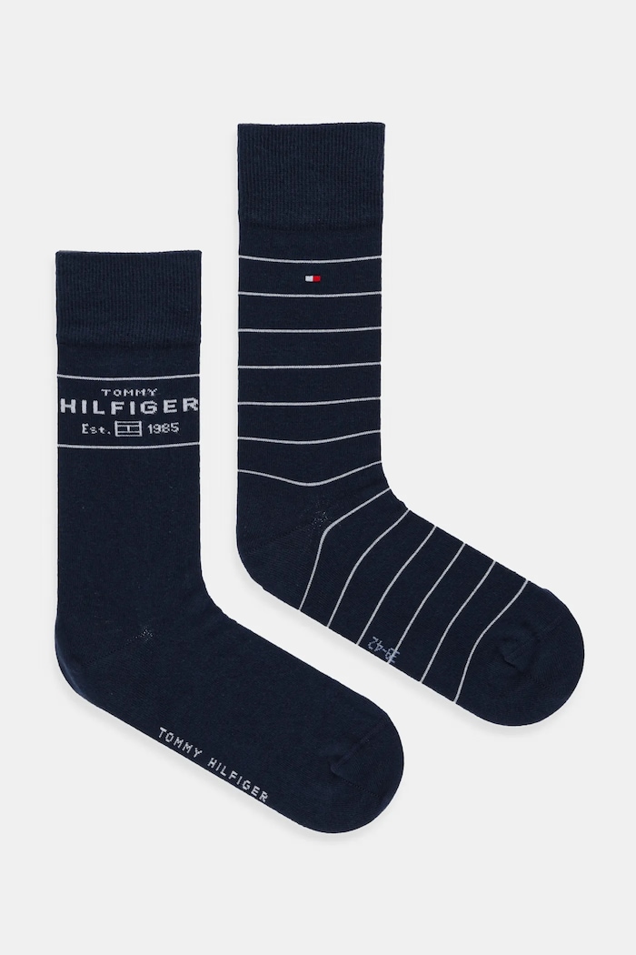 Tommy Hilfiger șosete 2-pack sosete lungi bleumarin 701236634