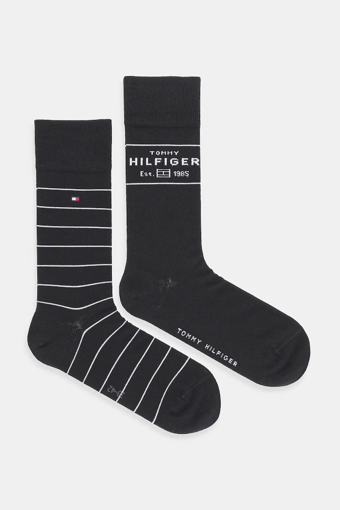 Tommy Hilfiger șosete 2-pack sosete lungi negru 701236634