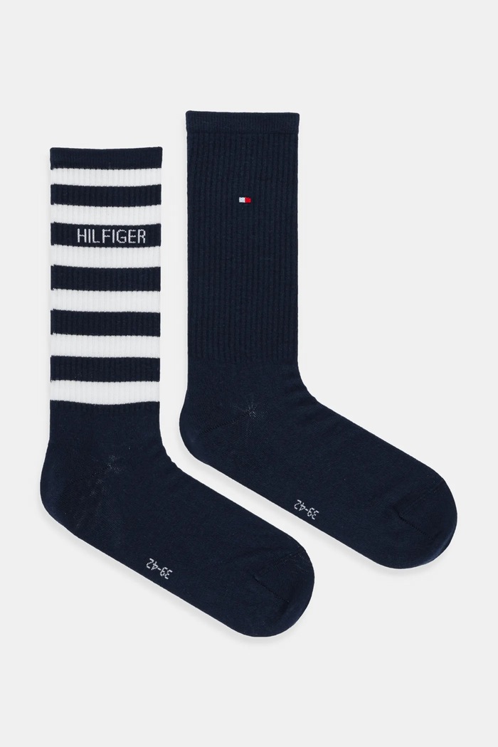 Ponožky Tommy Hilfiger 2-pak jednofarebný tmavomodrá 701236735