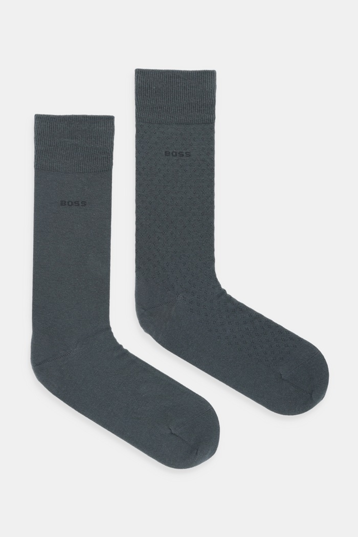 BOSS șosete 2-pack 2P RS Minipattern CC sosete lungi verde 50547832