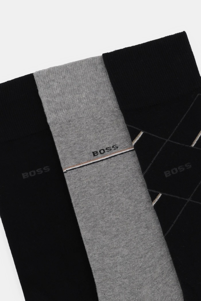 BOSS Șosete 3-pack 3PRS Giftset Icon CC 50547840 negru AW25