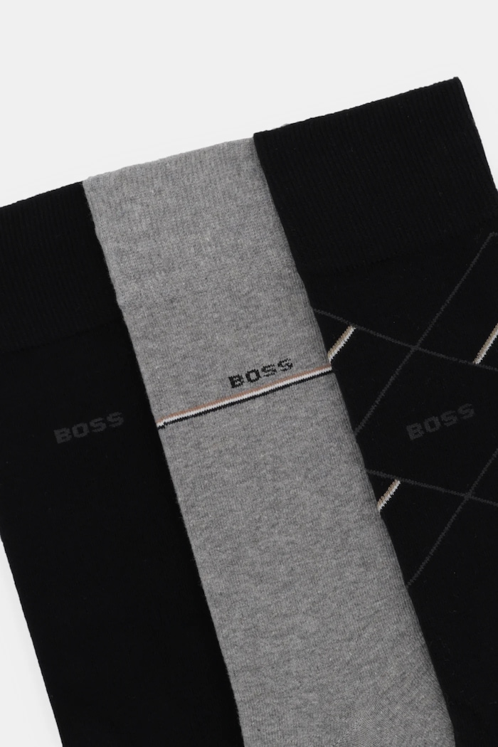BOSS Șosete 3-pack 3PRS Giftset Icon CC 50547840 negru AW25