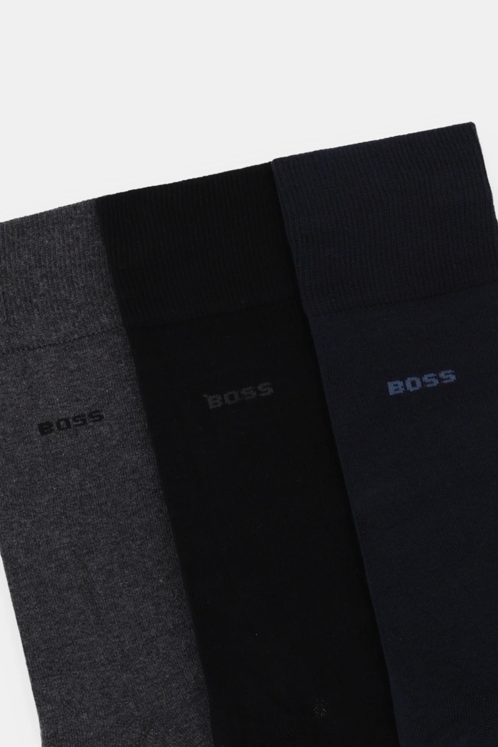 BOSS șosete 3-pack 3P RS GiftSet Uni CC 50558589 negru NC25