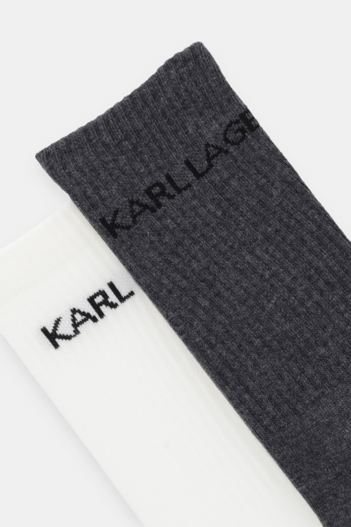 Ponožky Karl Lagerfeld 2-pak A4M47028 béžová AW25