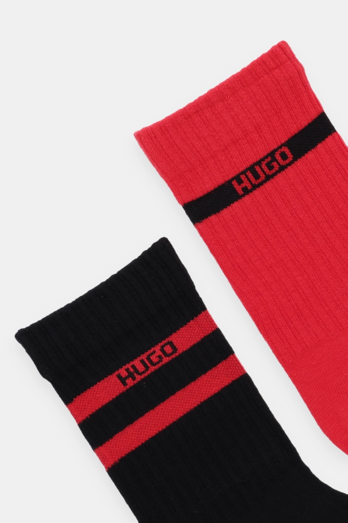 Κάλτσες HUGO 2-pack Bashinah 50546649 κόκκινο AW25