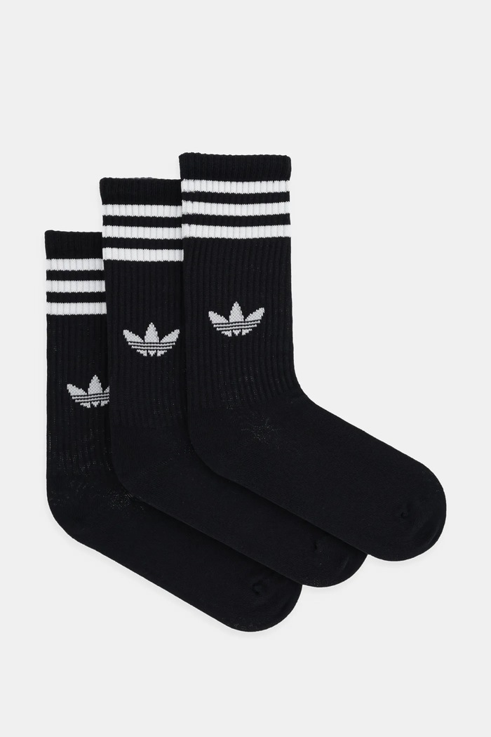 Ponožky adidas Originals 3-Stripes 3-pack dlouhé ponožky černá JV7402