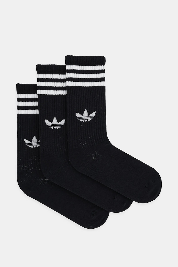 Ponožky adidas Originals 3-Stripes 3-pack dlouhé ponožky černá JV7402