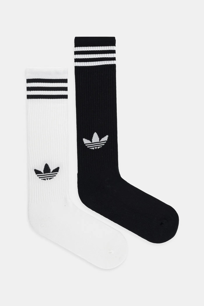 Чорапи adidas Originals 3-Stripes (2 чифта) чорапи бял JV7413