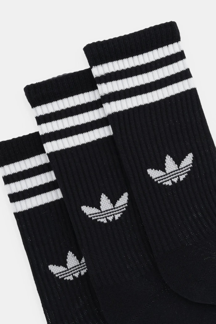 Čarape adidas Originals 3-Stripes 3-pack JV7417 crna AW25