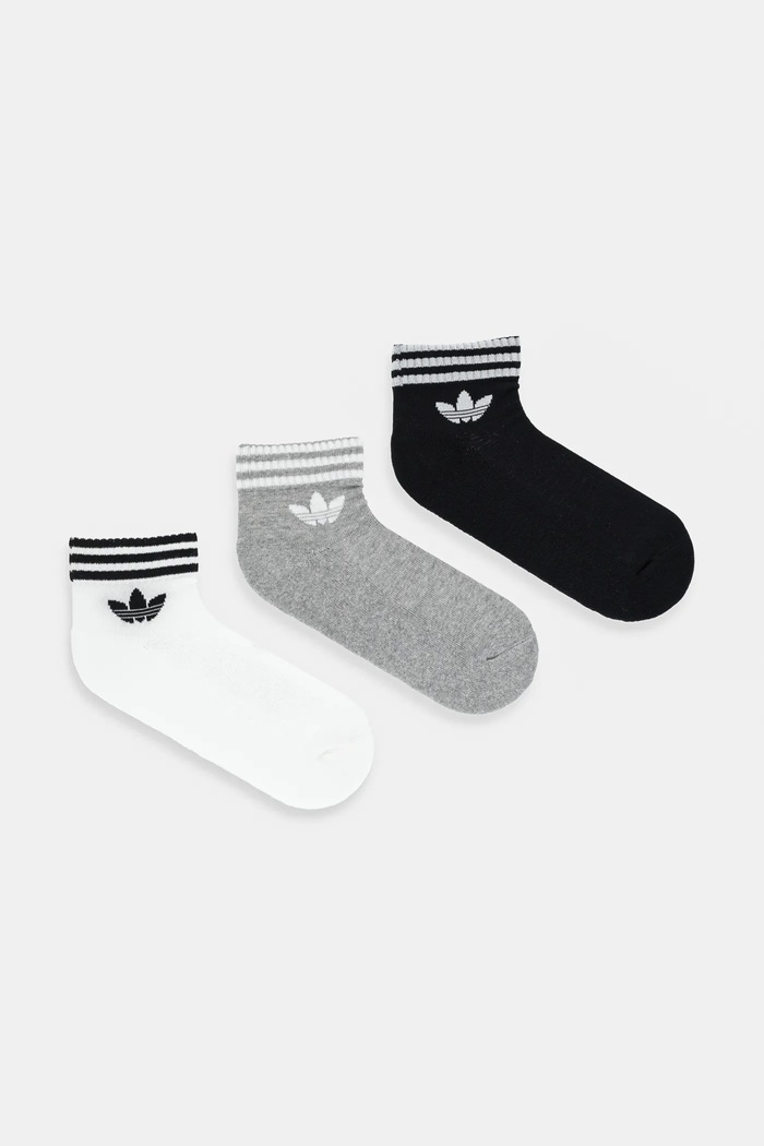Ponožky adidas Originals 3-Stripes 3-pak pásiky biela JV7437