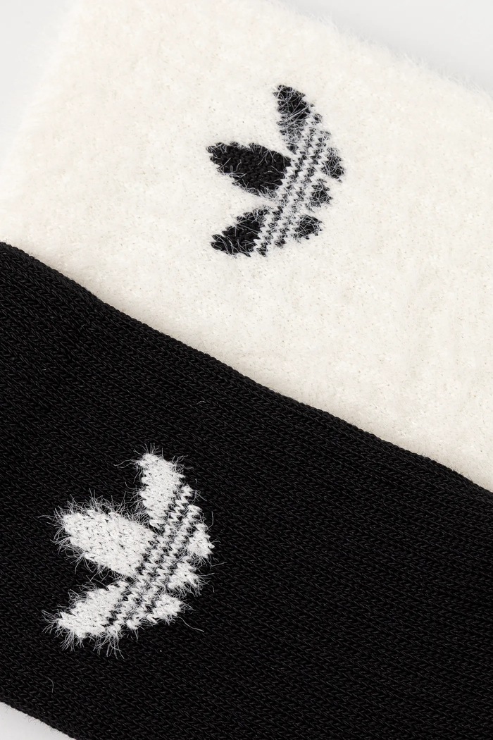 Ponožky adidas Originals Fluffy Cr S 2-pack JX5217 bílá AW25