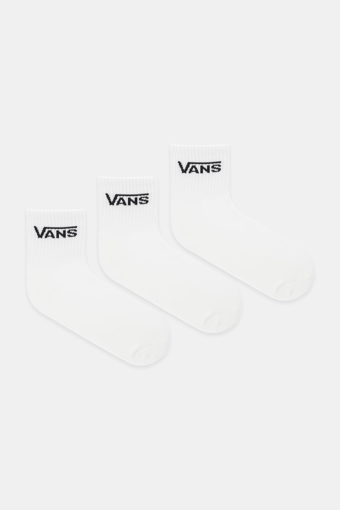 Ponožky Vans 3-pak dlhé ponožky biela VN000QBWWHT1